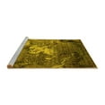 thumbnail image 2 of Ahgly Company Machine Washable Indoor Rectangle Oriental Yellow Industrial Area Rugs, 8' x 10', 2 of 4