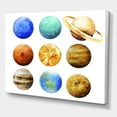 thumbnail image 2 of Designart - Various Planets In Orbit - Modern Canvas Wall Art Print, 2 of 4