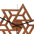 thumbnail image 3 of 30cm Decor Silent Large Geometric Modern Art Wood Wall Clock Wall Hanging Watch Triangle, 3 of 9