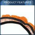 thumbnail image 4 of Unique Bargains Steering Wheel Cover 14.6"-15" Car Steering Wheel Cover Viscose Fiber Orange 1 Pc, 4 of 6