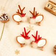 thumbnail image 1 of Paquete de 4 pinzas para el cabello navideñas, lindas orejas de asta de reno, accesorios navideños para el cabello para niñas, pinzas para el cabello para fiesta, horquillas para el cabello con lazo,, 1 of 5