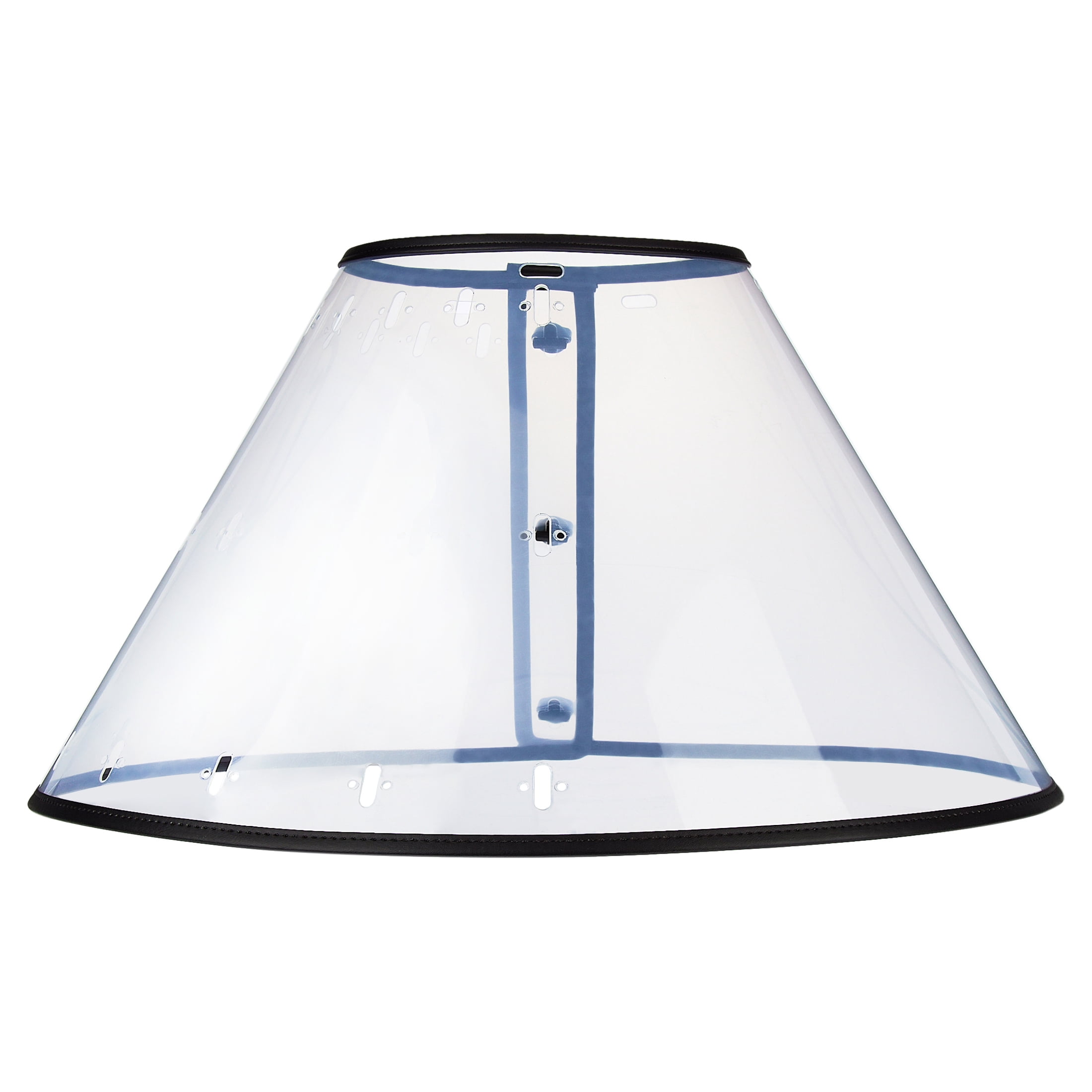 Vibrant Life Plastic Adjustable Pet Recovery E-Collar Cone for Dogs and Cats, Clear, XL