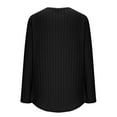 thumbnail image 7 of Tauxra Women's Casual Tops,Brushed V-Neck Top for Women,Long Sleeve Solid Color Fall Casual Blouse,Womens Casual Tops, 7 of 7