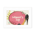 thumbnail image 1 of High Heels Women's Day Pattern Photo Mount Frame Picture Art Painting Desktop 5x7 inch, 1 of 3