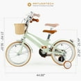 thumbnail image 7 of 16 Inch Girls Boys Bike for 4-9 Years Old Toddlers and Kids, Kids Bike with Training Wheels, Basket, Dual Brake, Retro Style Children Bicyle, 7 of 7