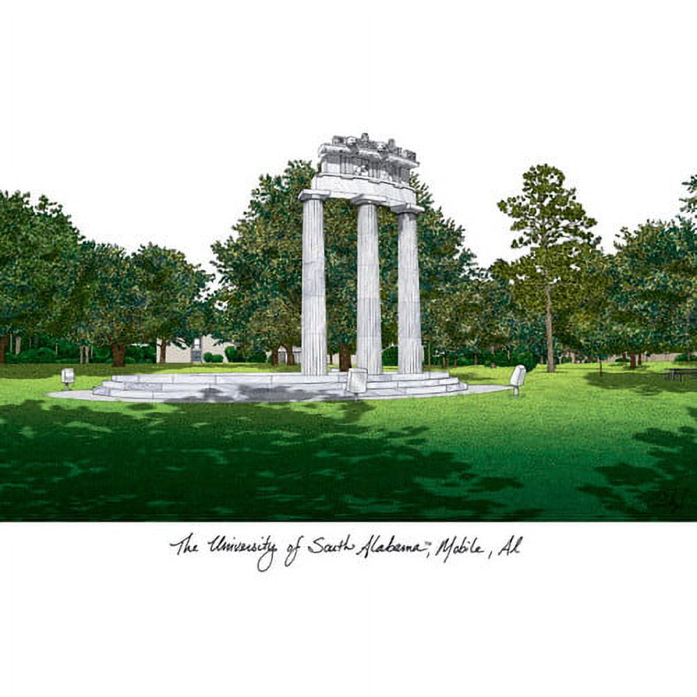 University of Wisconsin - Madison Campus Images Lithograph Print
