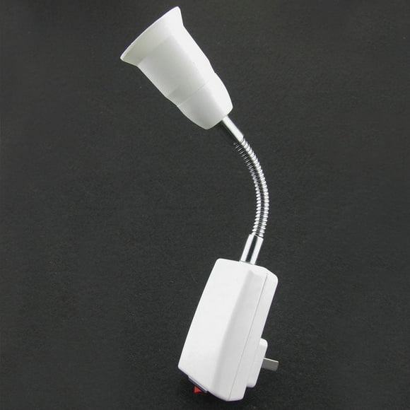 E27 Holder Flexible Light Bulb Lamp Extension Adapter Converter Socket Switch F7O3