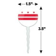 thumbnail image 6 of Washington D.C. The District of Columbia Flag Cupcake Picks Toppers Decoration Set of 6, 6 of 6