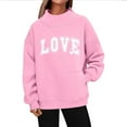 thumbnail image 5 of Elvqul Hoodies Sweatshirts for Women High Neck Pattern Sweatshirts Long Sleeve Fashion Fashionable Plus size Juniors Tops Dressy, 5 of 5