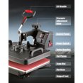 thumbnail image 3 of Preenex Growthrill 5 in 1 12"x15" Heat Press Machine with 360 Degree Swivel, 3 of 9