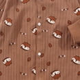 thumbnail image 6 of CAUYDY 1T 2T Toddler Pajamas Preemie Baby Fall Winter Clothes Long Sleeved Romper for Infant Child Little Kids 0 3 6 9 Months Loungewear Sizes 9-12 Months,Brown, 6 of 7