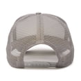 thumbnail image 3 of Dalix Yin and Yang Embroidered Mesh Trucker Hat in Light Gray White, 3 of 3