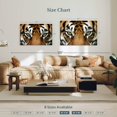 thumbnail image 4 of Elephant Stock Gaze Of A Tiger Wall Art - Horizontal Canvas Wall Art - Living Room Wall Decor - Animal Canvas - Brown And Orange Decor - 45" x 30", 4 of 8