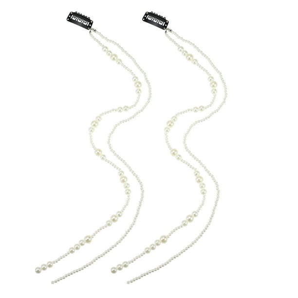 Cadenas para el Cabello Unique Bargains Piezas con Perlas de