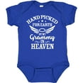 thumbnail image 3 of Inktastic Handpicked for Earth by My Grammy in Heaven with Angel Wings Boys or Girls Baby Bodysuit, 3 of 5