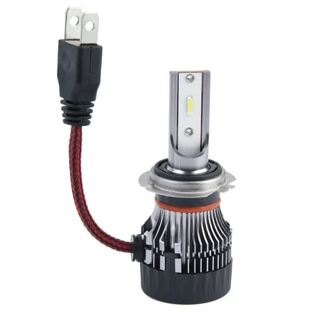 

Tires & Parts 2 X H7 Led 30W 2800Lm F2 Headlight Car High/Low Beam Auto Bulbs 6000K Black Black