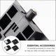 thumbnail image 4 of 4pcs Furniture Door Wheel Sliding Door Roller for Wardrobe Cabinet Closet, 4 of 4