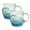 Blue 2pcs, variant on Sea Glass Sunset Mug, 12 oz Handcrafted Ocean Wave Glass Mug, Unique Textured Wave Cup for Coffee Tea, Creative Sea Theme Water Cup Gift for Ocean, Beaches and Surf Lovers