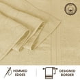 thumbnail image 3 of Casa Lino 2Pc Premium Bath Sheets (Extra Large) for Adults (72" x 36") - 100% Cotton, 400GSM, Ultra Absorbent (Cream), 3 of 6