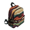 thumbnail image 2 of FORMRS School Backpack with Front Zippered Pocket 12" Student Travel Daypack, Artistic Desert Pattern, 2 of 6