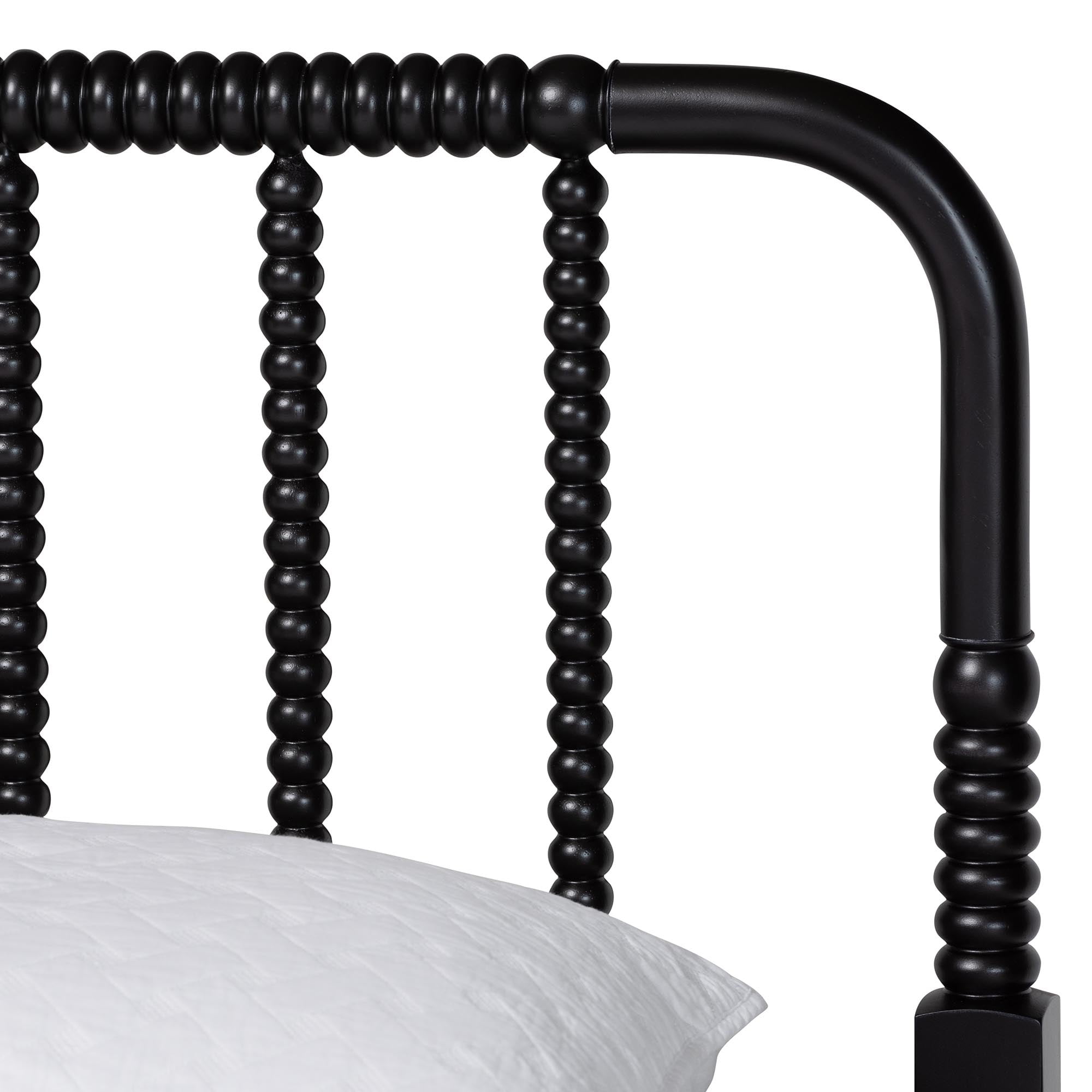 Baxton Studio Braith Farmhouse Platform Bed, King, Black