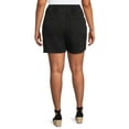 thumbnail image 3 of Terra & Sky Women's Plus Size Slouchy Pull-On Denim Shorts, 3 of 5