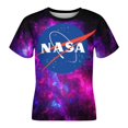 thumbnail image 4 of NASA T-Shirts for Boys Girls, Kids 3D Print Short Sleeve, Unisex Crew Neck Tee Shirts for Youth, 4 of 9