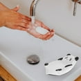 thumbnail image 2 of Masteelf Self-draining Soap Dish Ceramic Panda Shaped Soap Water Draining Soap Dish, 2 of 8
