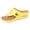 Yellow, variant on Rokment Women's Orthopedic Wedges Flip Flops Dress Sandals 2026 Summer Fashion Casual Comfortable Leather Platform Arch Support Walking Thongs Beach Slip on Slides Beige Size 6