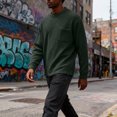 thumbnail image 4 of Men's Big and Tall Casual Long Sleeve Shirts Waffle Crew Neck Thermal Undershirts Lightweight Pullover Tops, 4 of 4