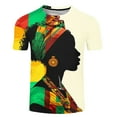 thumbnail image 3 of Haut à Manches Courtes Imprimé pour Homme, Col Rond, Respirant, Polyester Spandex, 3 of 4