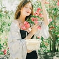 thumbnail image 4 of 2pcs Flower Basket Gift Storage Basket Simulated Rattan Basket Woven Storage Basket, 4 of 6