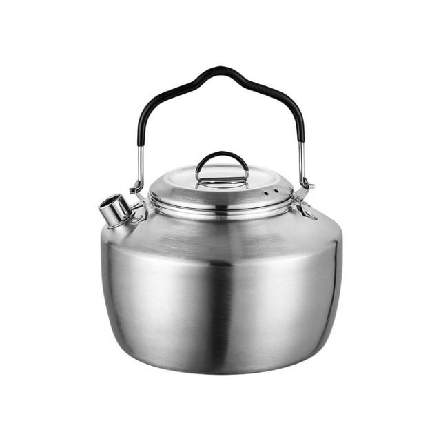 Hervidor de agua Zulema para acampar de 1,5 l de acero inoxidable Estilo B