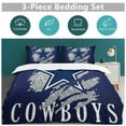 thumbnail image 2 of Football Cowboys Bedding Set Duvet Cover Couple Bedclothes Pillowcase Customized Home Textiles Bed Set for Full Size, 2 of 6