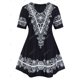 thumbnail image 2 of Además de inmersión Tamaño oscilación camiseta impresa Rosegal Camisetas tallas grandes, 2 of 5