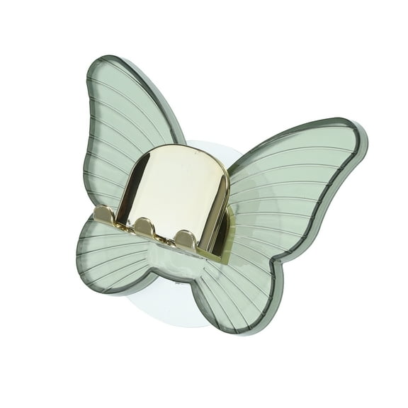 Vocoste Cute Wall Mounted Toothbrush Holder Wall Toothbrush Holder for Bathrooms Green 4.33"x3.35"