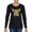 Black, variant on Dean Russo The Pig Animal Lover Womens Graphic Long Sleeve T-Shirt, Kelly, Small