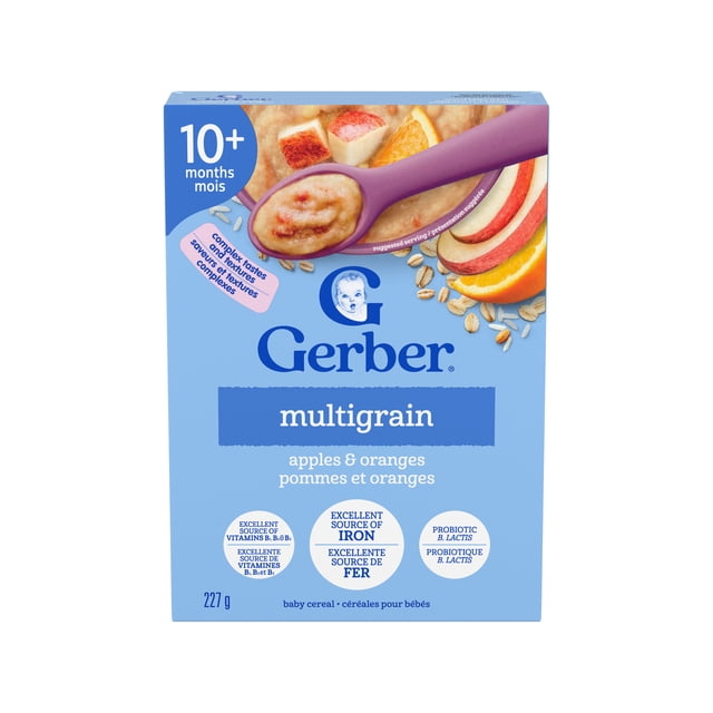 GERBER Stage 4 Multigrain Apples & Oranges Baby Cereal