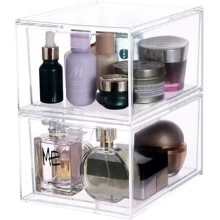 Stackable Makeup Organizer Storage Drawers, Tall Acrylic Bathroom Organizers,  Clear Plastic Storage Bins For Vanity, Undersink, Kitchen Cabinets, Pantry  Organization And Storage - Temu