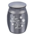 thumbnail image 2 of Walbest Everlasting Love Urns for Dog/Cat Ashes, 1.6" High Beautiful Keepsake Urns Mini Timeless Cremation Urns, Aluminum Simple Decorative Funeral Urns Engraved for Pet, 2 of 7