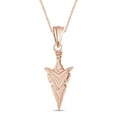 thumbnail image 3 of AFFY Spear Point Arrowhead Pendant Necklace In 14K Gold Plated 925 Sterling Silver 18" Chain, 3 of 3