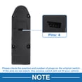 thumbnail image 4 of Interruptor de ventana eléctrica Unique Bargains No. 61316951914 para el lado del conductor delantero izquierdo para BMW 528i 530i 550i negro, 4 of 7