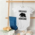 thumbnail image 5 of Unbearably Handsome Funny Bear Pun Bodysuit Jumper Boys Infant Baby Brisco Brands 6M, 5 of 6