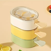 Silicone Small Molds, Cute Animal Homemade Ice Pop Molds Set, BPA Free (3, white Green Yellow)