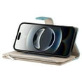 thumbnail image 4 of Funda cartera GANGXUN para iPhone 16e , cuero PU con tarjetero, cremallera, correa de mano, soporte y protección 984°, 4 of 6