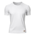 thumbnail image 4 of OGLCCG Mens T Shirt Short Sleeve Crew Neck Soft Fitted Tees Summer Casual Loose Fit Solid Color Classic Tshirts, 4 of 6