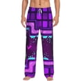 thumbnail image 2 of Lsque Geometry Dash Print Men's Pajama Pants, Lounge Pant - Comfortable Home Wear,Elastic Waistband, Stylish Design-Medium, 2 of 9