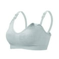 thumbnail image 1 of Women‘s Bra Wireless Maternity Seamless Front Buckle Breastfeeding Bra With Pads, 1 of 3