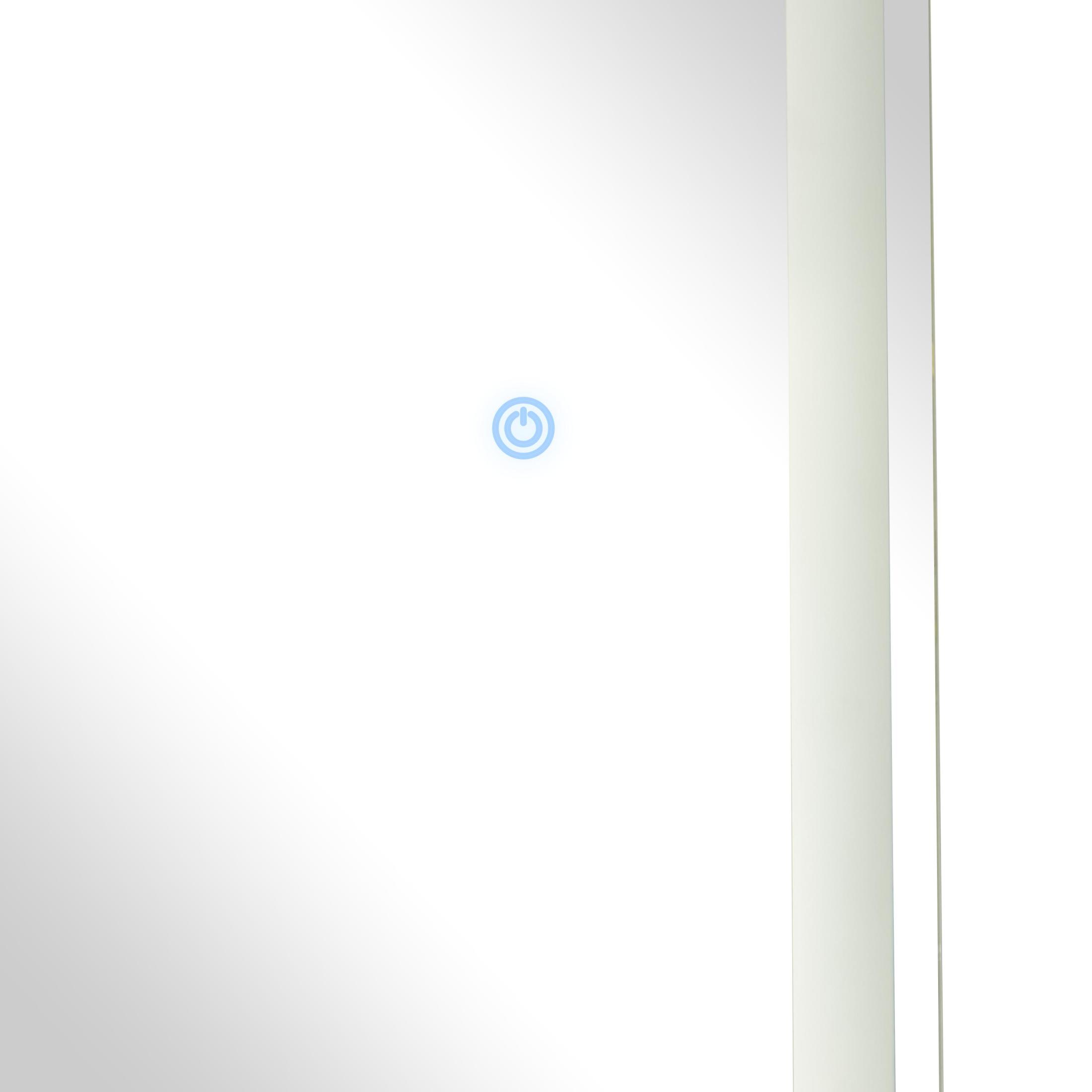 DecMode 20" x 59" Silver LED Mirror