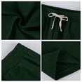 thumbnail image 5 of VV AVEORS Mens Corduroy Shorts Casual Elastic Waistband Big And Tall Shorts Solid Color Lightweight Work Short With Pockets Dark Green 3XL, 5 of 7
